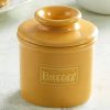 Kitchen Relish Decor | Cafe Butter Bell Crock - Golden Yellow