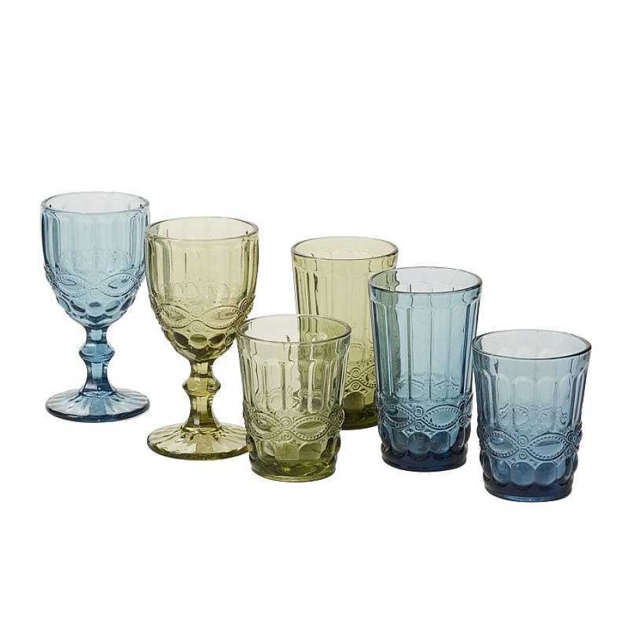 Table Relish Decor | Momento Water Glass - Green