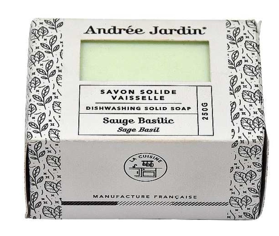 Kitchen Relish Decor | Andr E Jardin Solid Dish Soap - Sage Basil