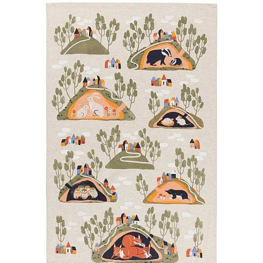 Kitchen Relish Decor | Burrow Animal Homes Tea Towel