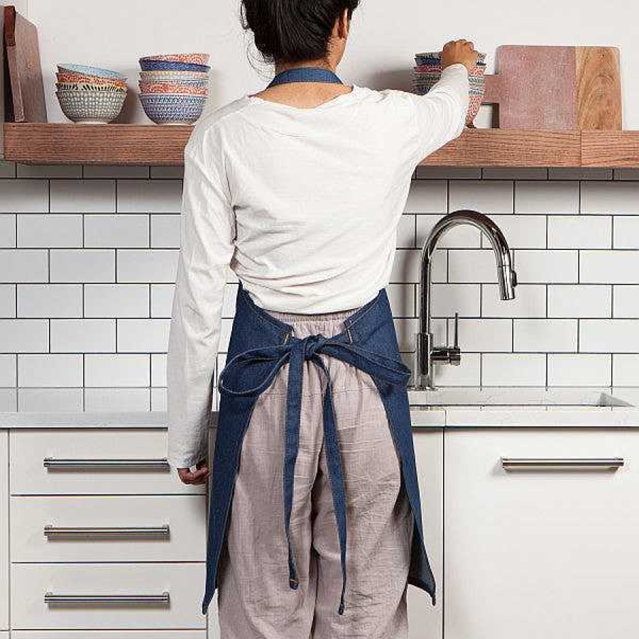 Kitchen Relish Decor | Chef Apron - Denim