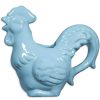 Kitchen Relish Decor | Rooster Creamer - Aqua