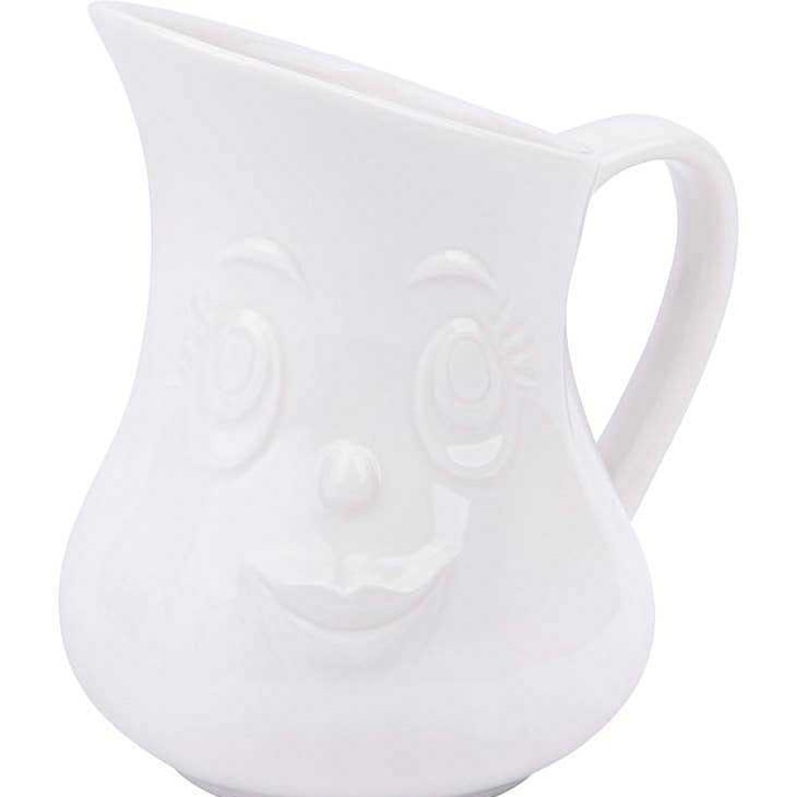 Kitchen Relish Decor | Embossed Face Creamer