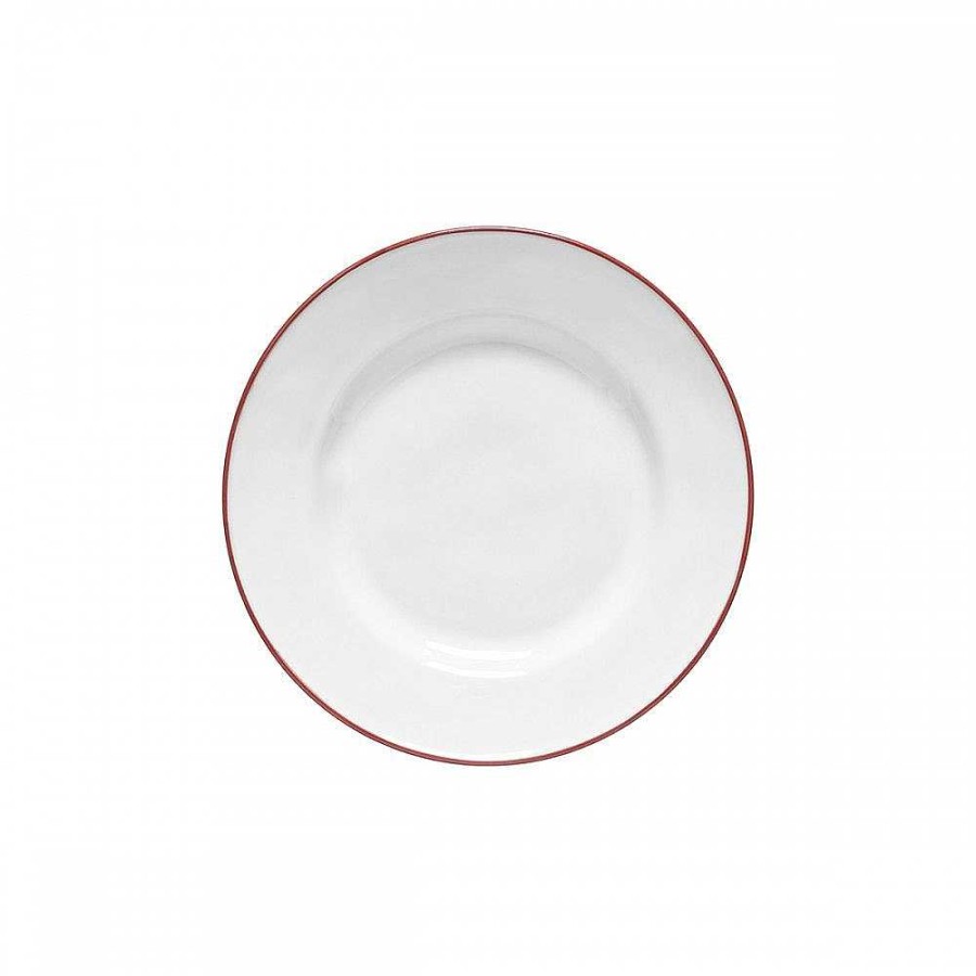 Table Relish Decor | Beja Salad Plate Set - White Red