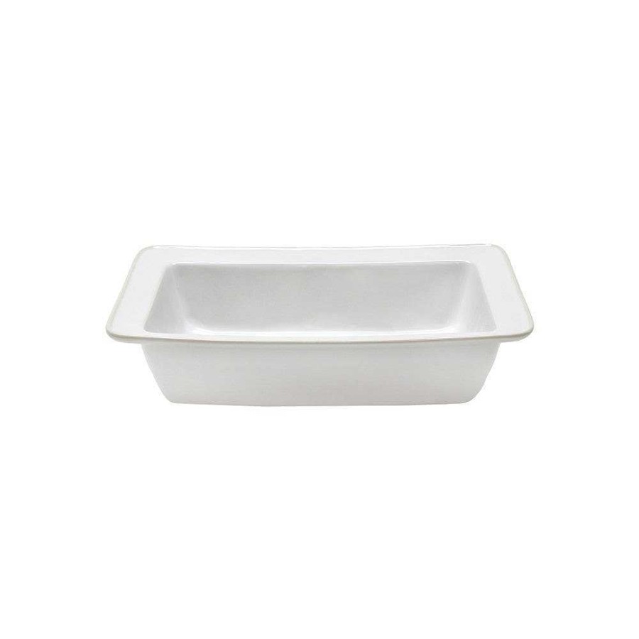 Kitchen Relish Decor | Beja Rectangular Baker - White Cream