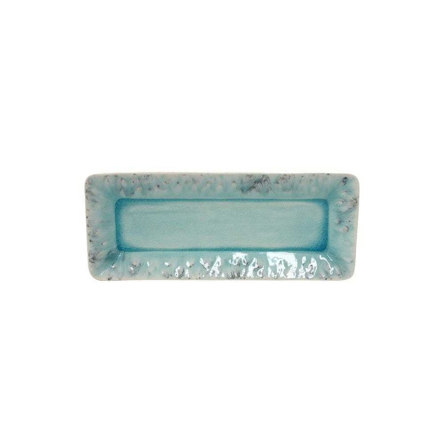 Table Relish Decor | Madeira Small Rectangular Tray - Blue