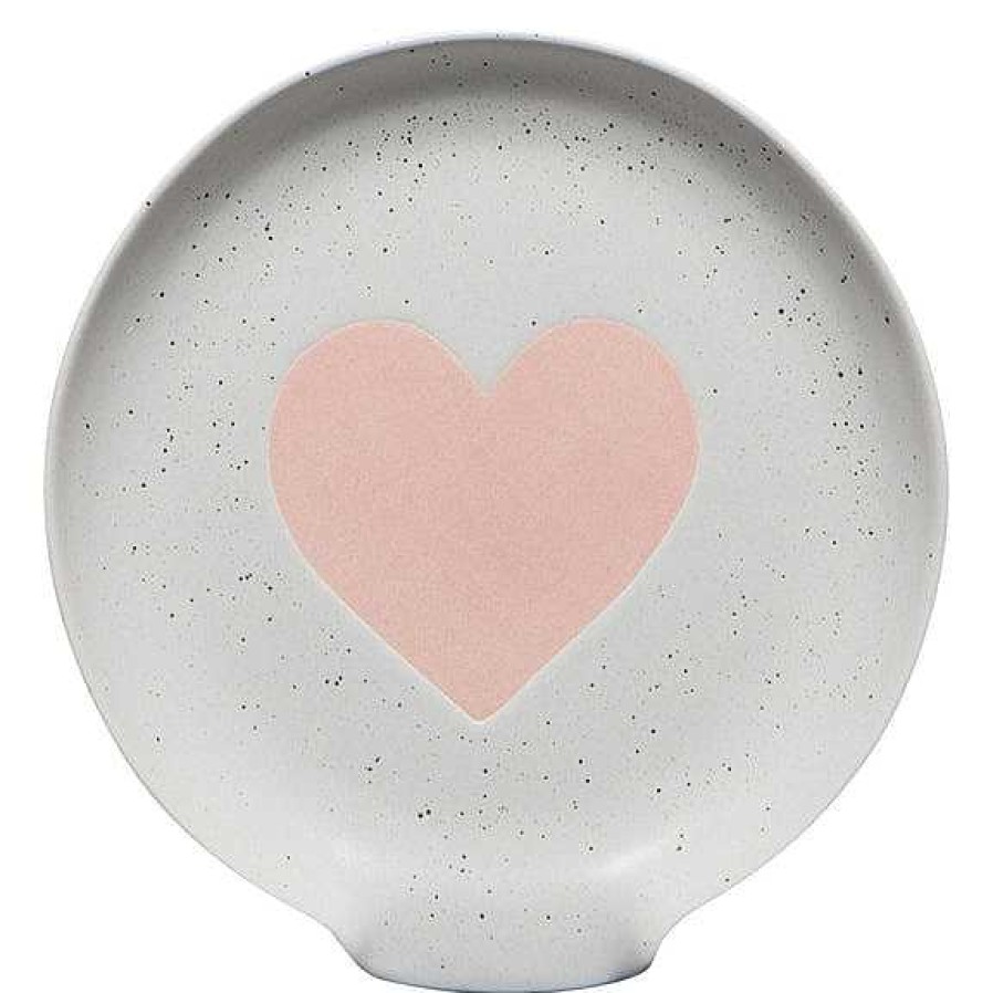 Kitchen Relish Decor | Spoon Rest - Glaze Heart