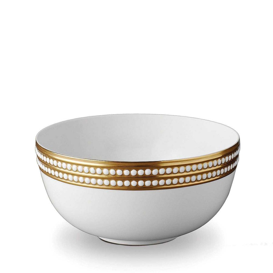 Table Relish Decor | Perl E Serving Bowl - Gold