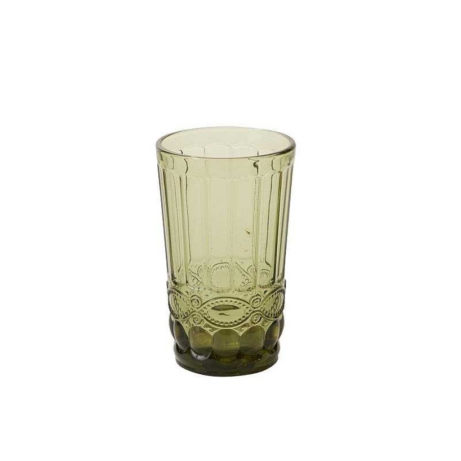 Table Relish Decor | Momento Water Glass - Green