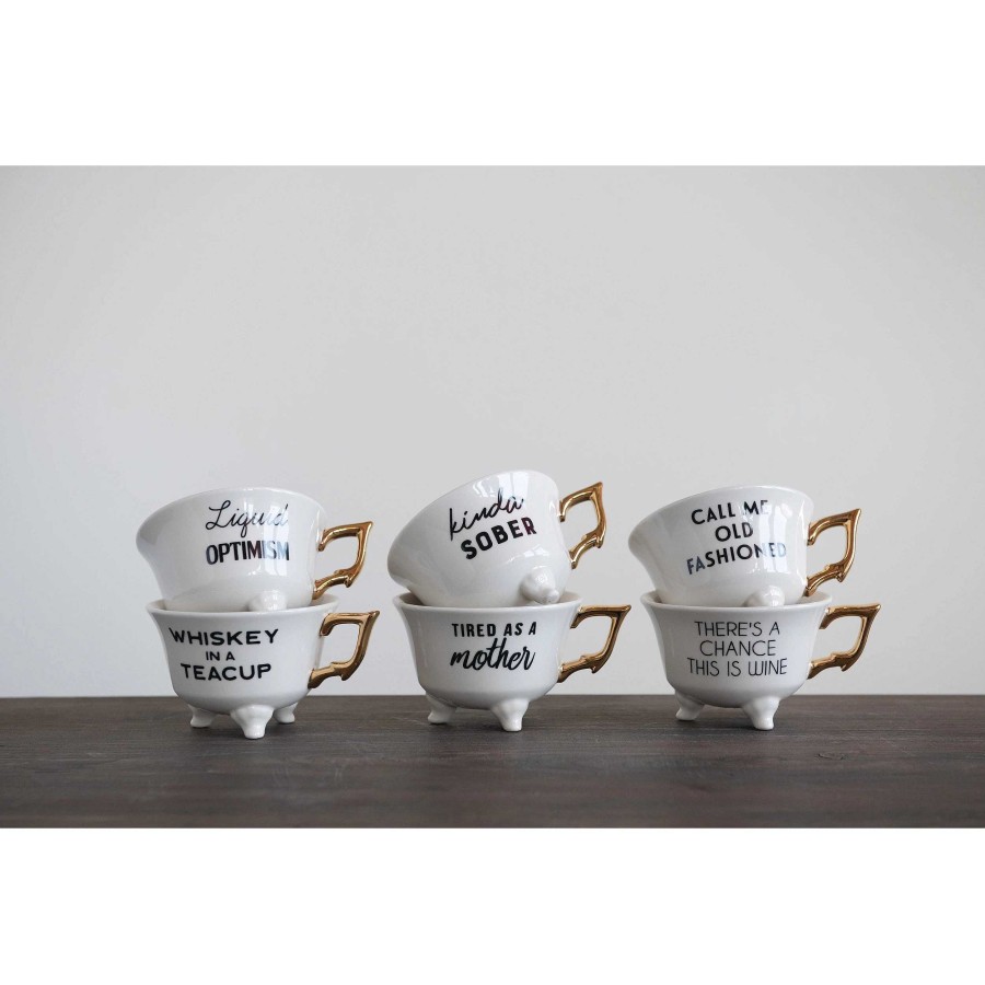 Kitchen Relish Decor | Boozy Sayings Tea Cup