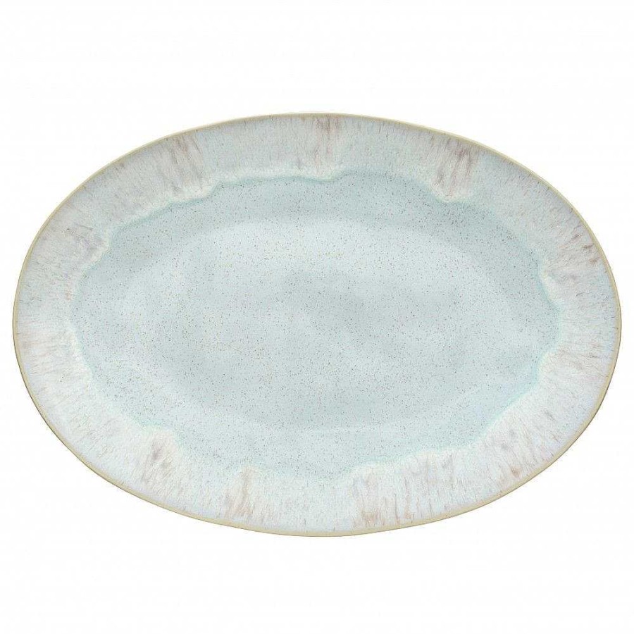 Table Relish Decor | Eivissa Large Oval Platter - Sea Blue