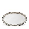 Table Relish Decor | Perl E Large Oval Platter - Platinum