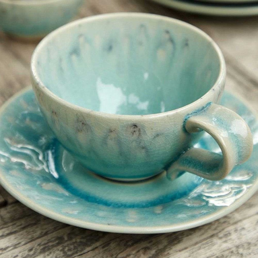 Table Relish Decor | Madeira Tea Cup & Saucer Set - Blue