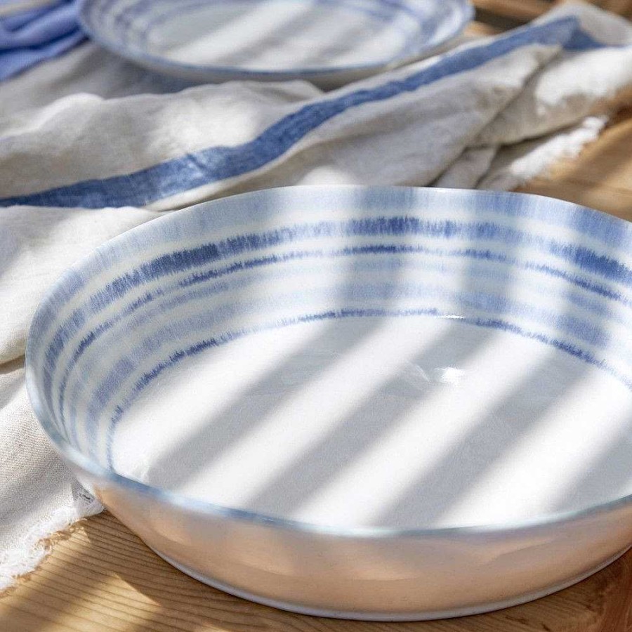 Table Relish Decor | Nantucket Pasta Serving Bowl - White