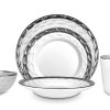 Table Relish Decor | Truro Salad Plate - Platinum