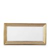 Table Relish Decor | Perl E Rectangular Platter - Gold