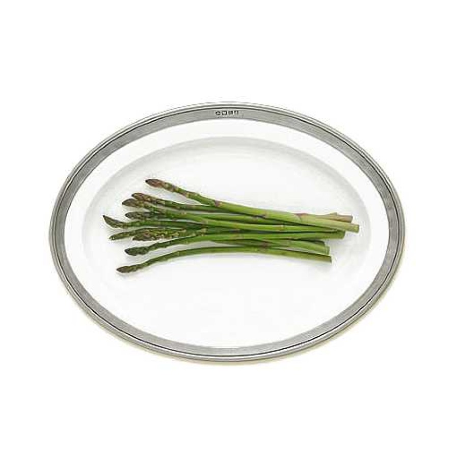 Table Relish Decor | Match Pewter Convivio Oval Serving Platter - Small