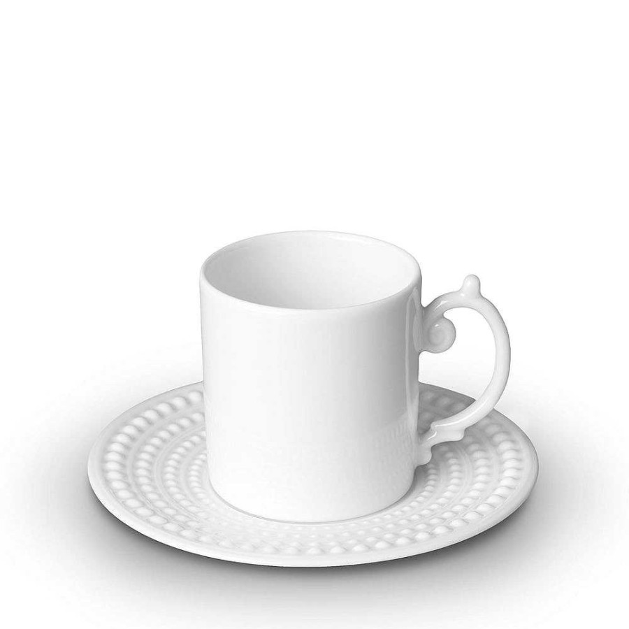 Table Relish Decor | Perl E Espresso Cup & Saucer - White