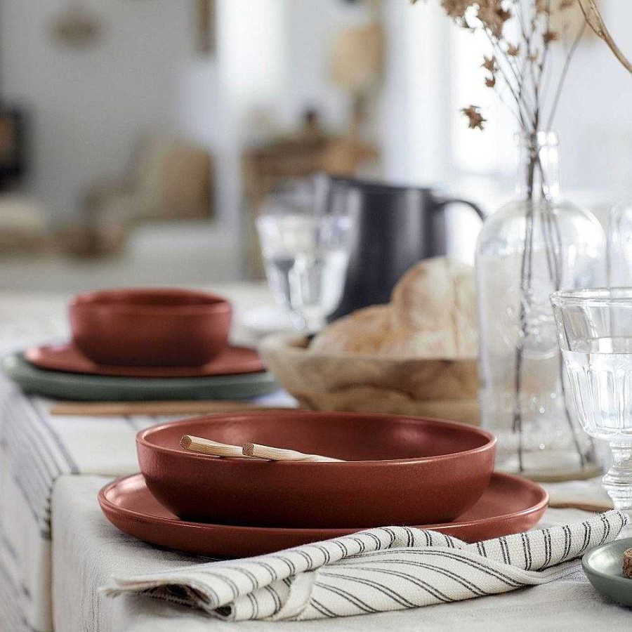 Table Relish Decor | Pacifica Pasta Bowl Set - Cayenne