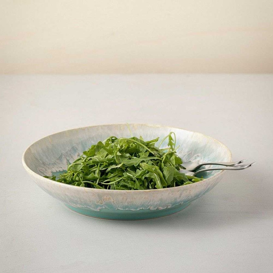 Table Relish Decor | Taormina Pasta Serving Bowl - Aqua