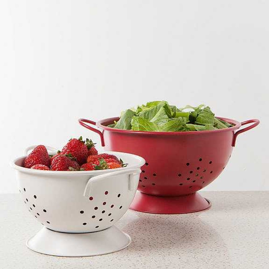 Kitchen Relish Decor | Colander 2.69 Qt - Carmine