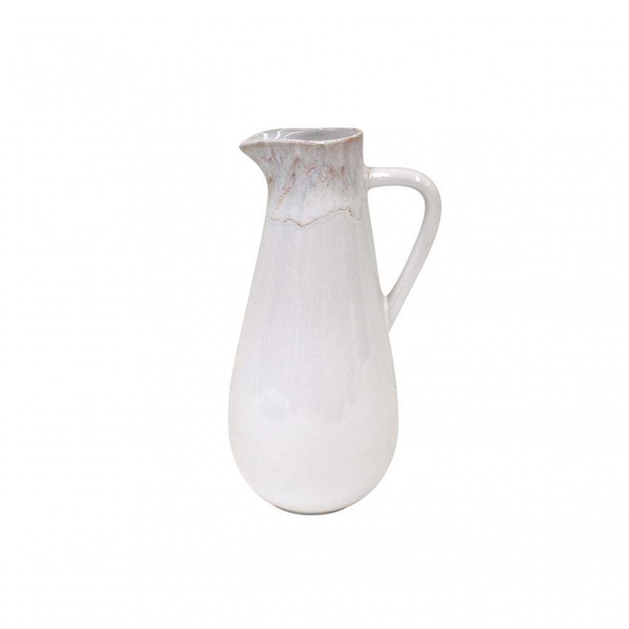 Table Relish Decor | Taormina Pitcher - White