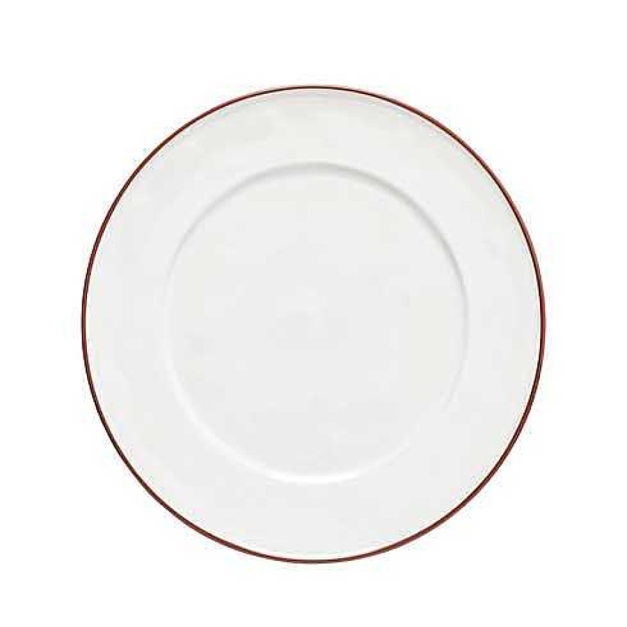 Table Relish Decor | Beja Charger Plate Set - White Red