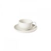 Table Relish Decor | Pacifica Tea Cup & Saucer Set - Salt