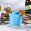 Kitchen Relish Decor | Cafe Butter Bell Crock - Sky Blue