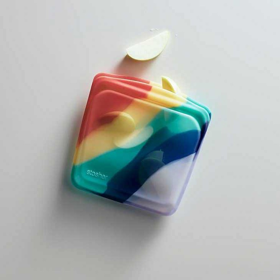 Kitchen Relish Decor | Stasher Sandwich Bag - Rainbow Splash