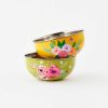 Kitchen Relish Decor | Hand Painted Floral Salad Bowl- Assorted