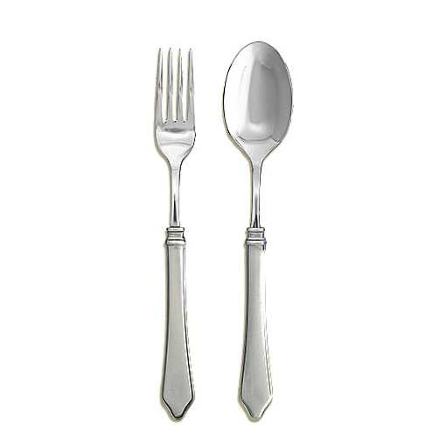 Table Relish Decor | Match Pewter Violetta Serving Fork & Spoon Set