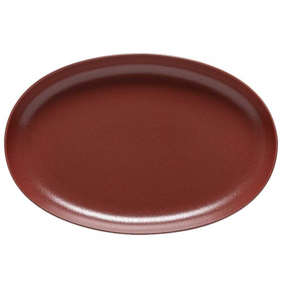 Table Relish Decor | Pacifica Large Platter - Cayenne