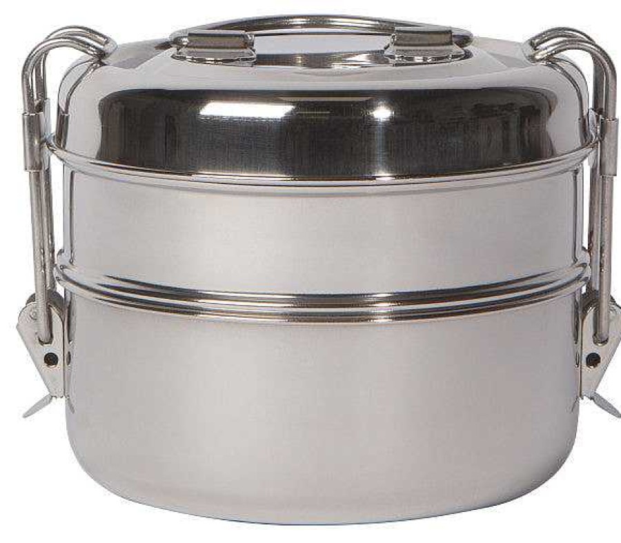 Kitchen Relish Decor | 2 Tier Tiffin - Steel