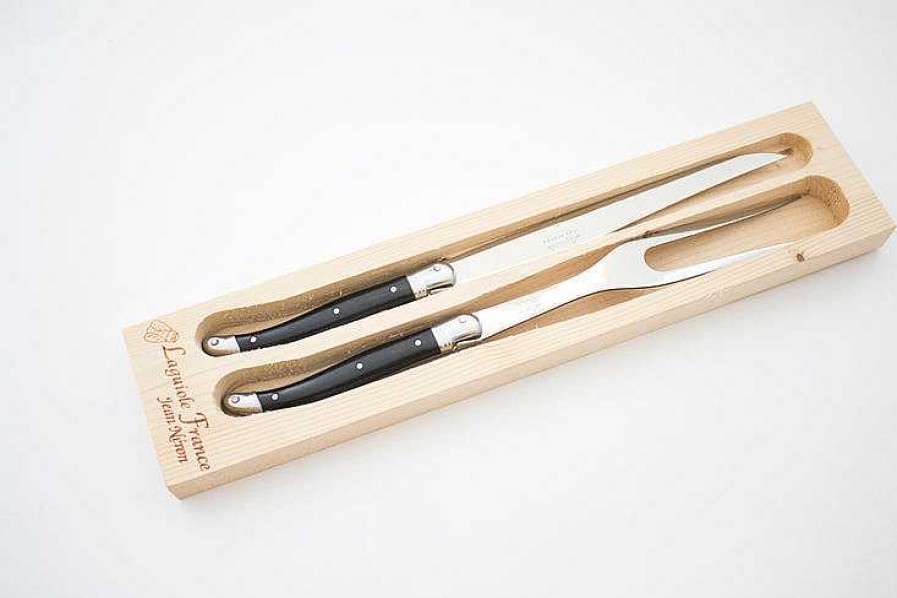 Table Relish Decor | Laguiole Carving Set - Black