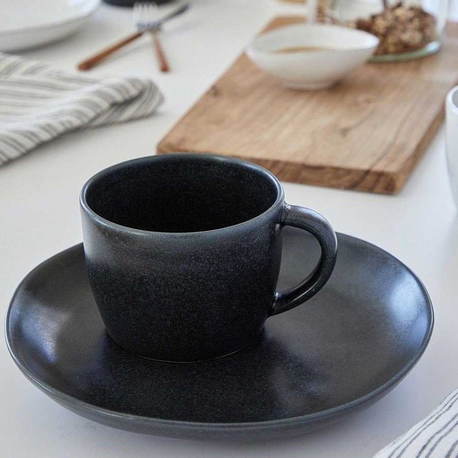 Table Relish Decor | Livia Mug Set - Matte Black