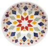 Kitchen Relish Decor | Coupe Stamped Bowl - Kaleidoscope