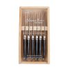 Kitchen Relish Decor | Laguiole Steak Knives - Black