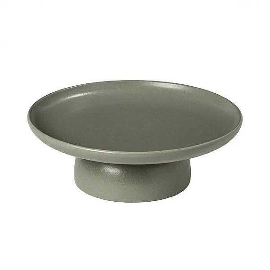 Table Relish Decor | Pacifica Footed Plate - Artichoke