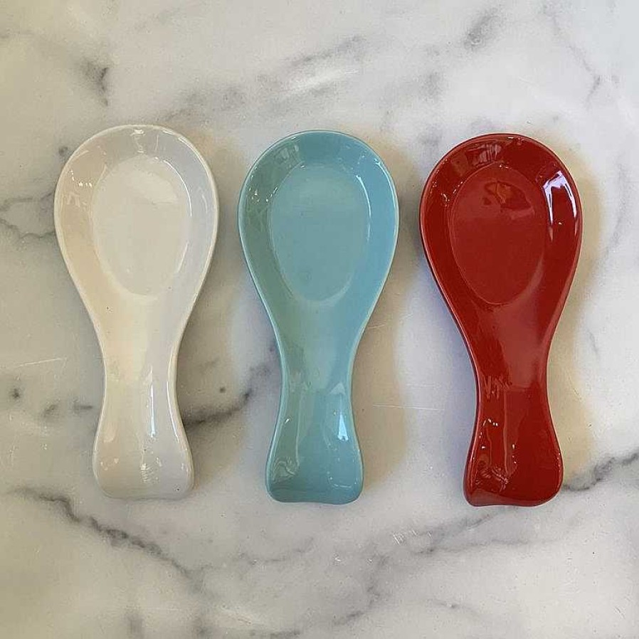 Kitchen Relish Decor | Spoon Rest - Eggshell