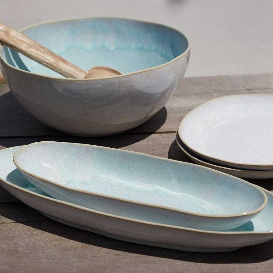 Table Relish Decor | Eivissa Medium Oval Platter - Sea Blue