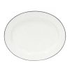 Table Relish Decor | Beja Oval Platter Set - White Blue