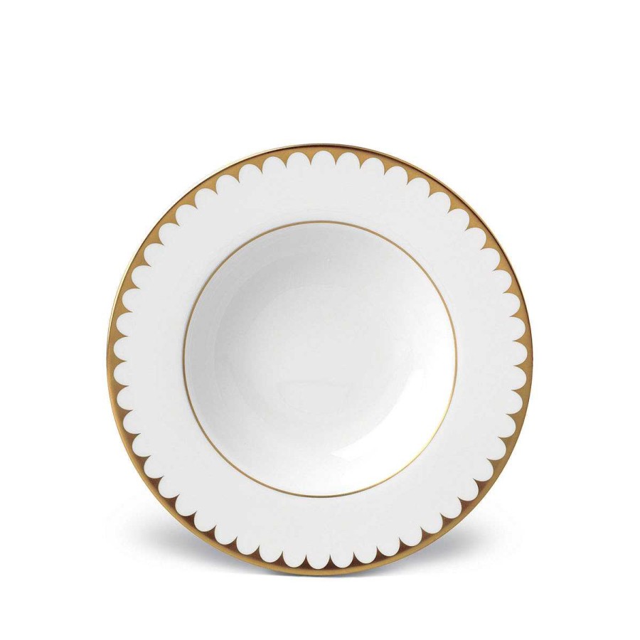 Table Relish Decor | Aegean Filet Soup Plate - Gold