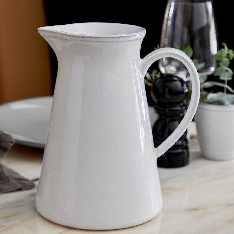 Table Relish Decor | Friso Pitcher - White