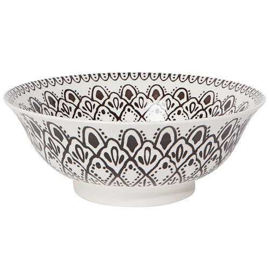 Table Relish Decor | Stamped Serving Bowl - Harmony