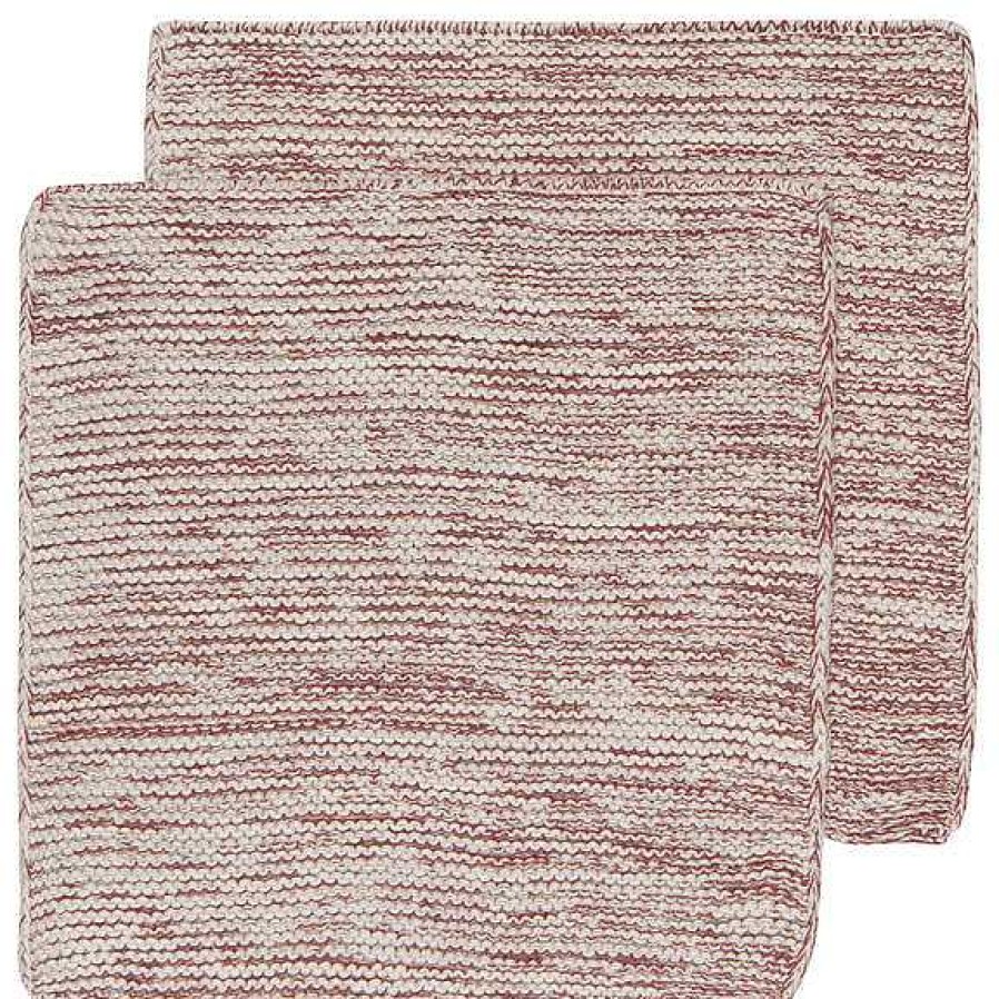 Kitchen Relish Decor | Heirloom Knit Dishcloths - Wine