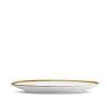 Table Relish Decor | Soie Tress E Small Oval Platter - Gold