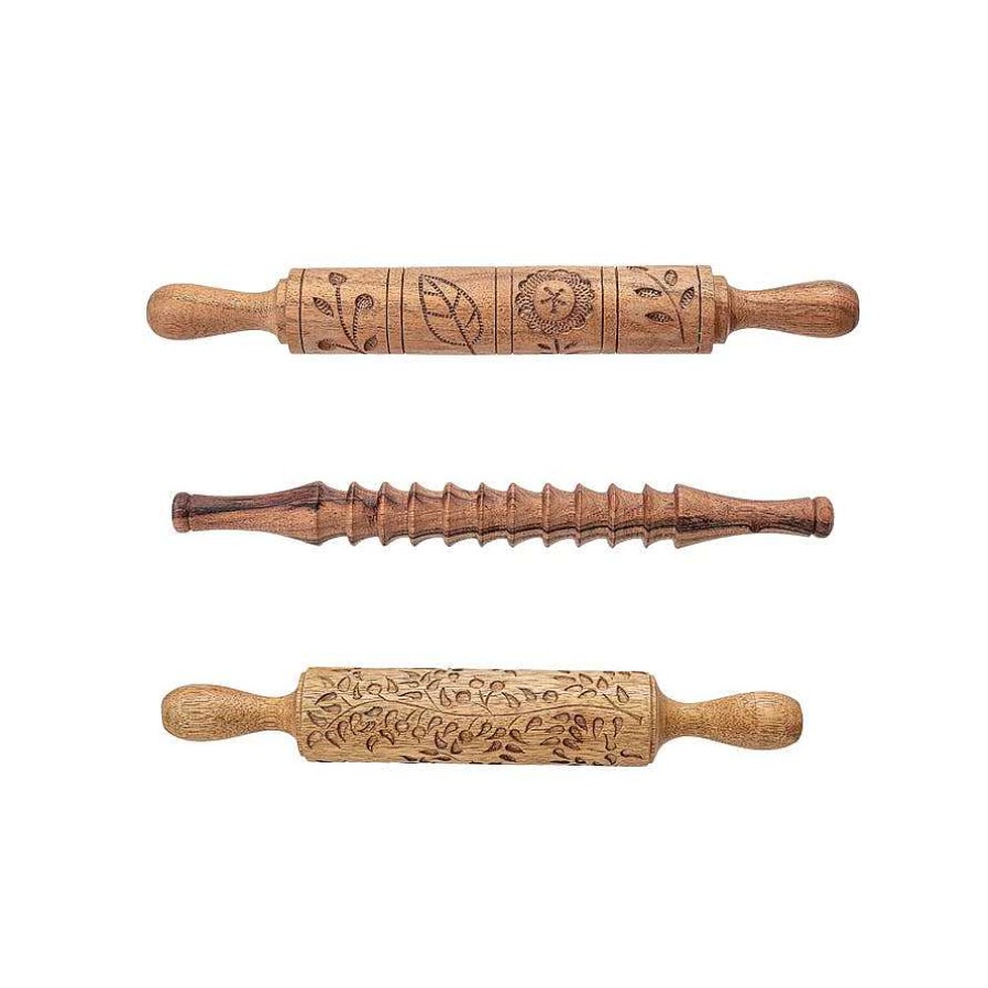 Kitchen Relish Decor | Hand Carved Rolling Pin