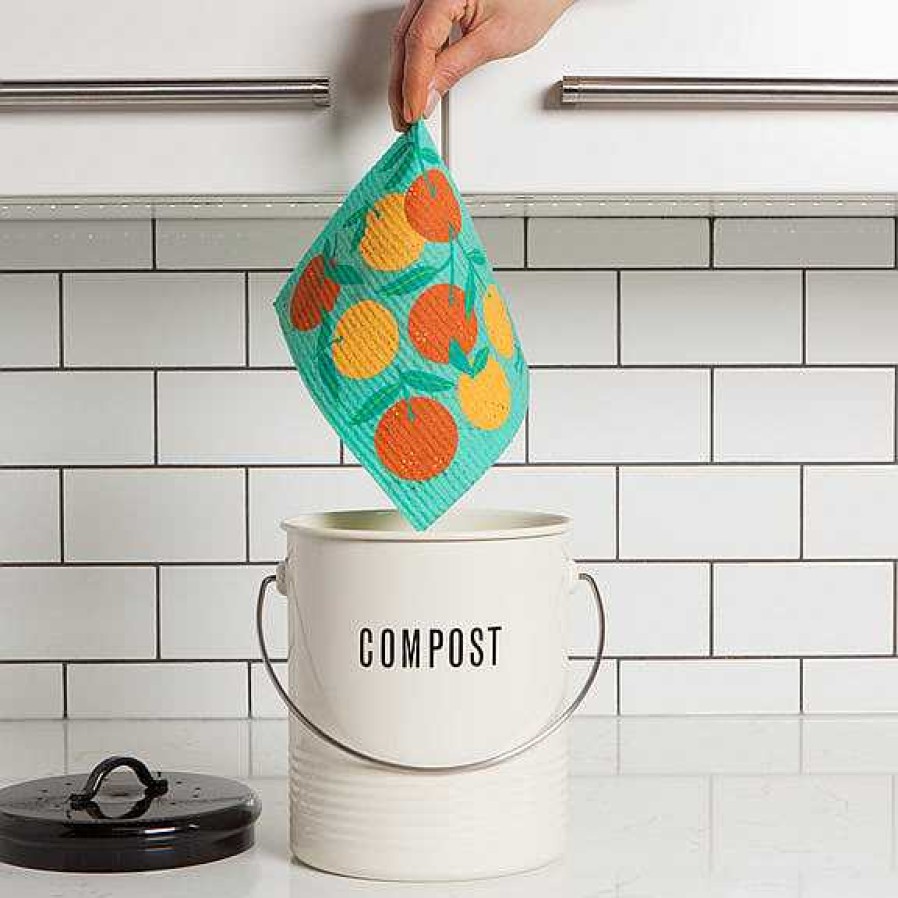 Kitchen Relish Decor | Swedish Dishcloth - Oranges