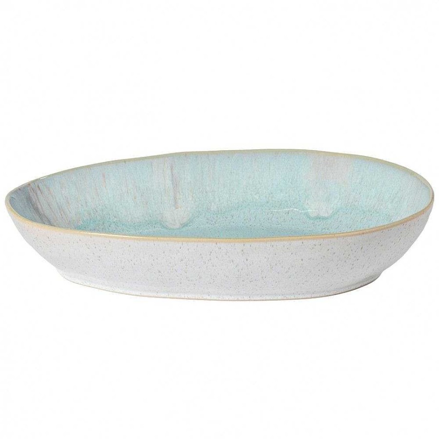 Kitchen Relish Decor | Eivissa Large Oval Baker - Sea Blue